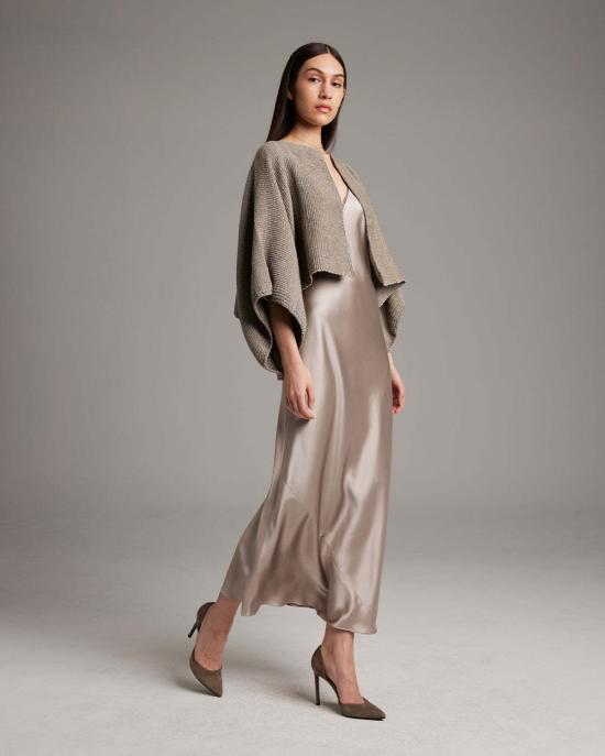  보즈 자켓 Voz 쉬머링 코튼 볼레로 재킷 퓨터 - VOZ