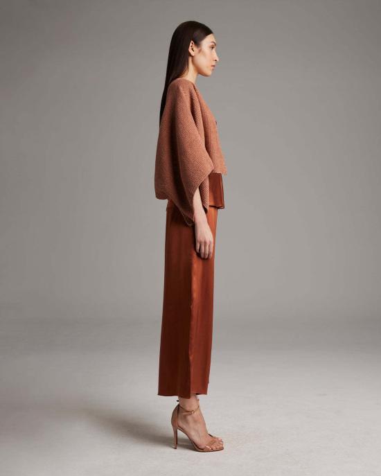  보즈 자켓 Voz 쉬머링 코튼 볼레로 재킷 퓨터 - VOZ