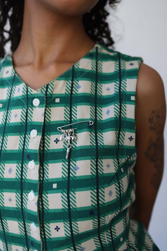  노블 베스트 플레어  체크무늬 - NOBLE