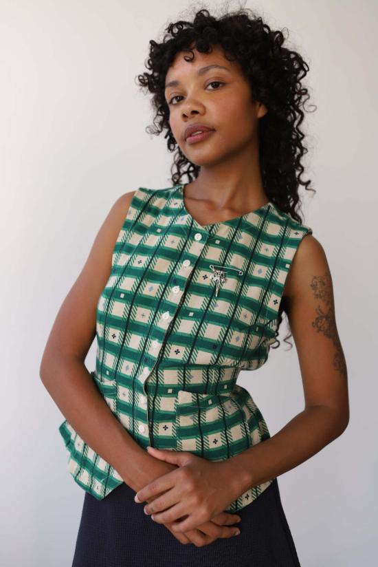  노블 베스트 플레어  체크무늬