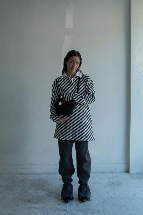  Yohei Ohno 스트레이트 팬츠 요헤이 오노 더블 저지 스터럽 팬츠 - OTHER BRANDS