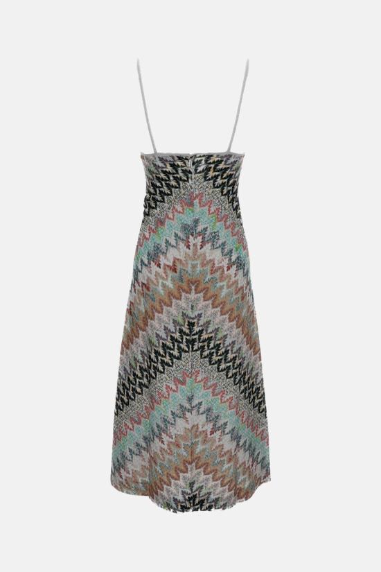  미소니 롱 원피스 미쏘니 민소매 롱 드레스 멀티컬러 - MISSONI