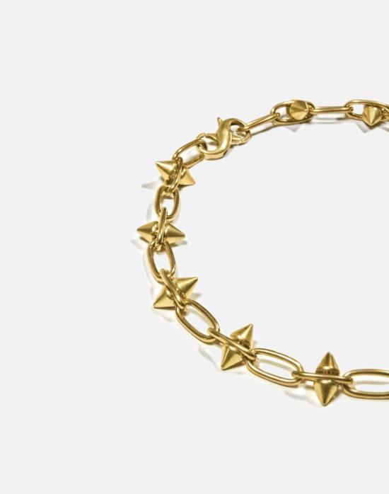  레이어스 목걸이/팬던트 골드 스파이크 목걸이 - LLAYERS