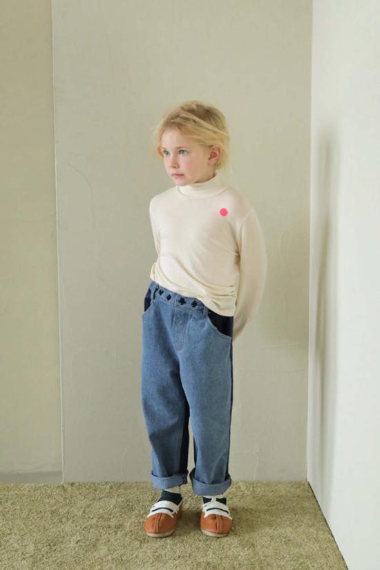  [키즈] Tambere 트레이닝/조거 팬츠 키즈 탬버 루스 진 블루