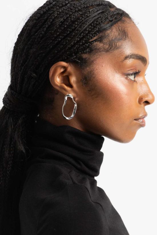  아그메스 이어링 스몰 베라 귀걸이 스털링 실버 - AGMES