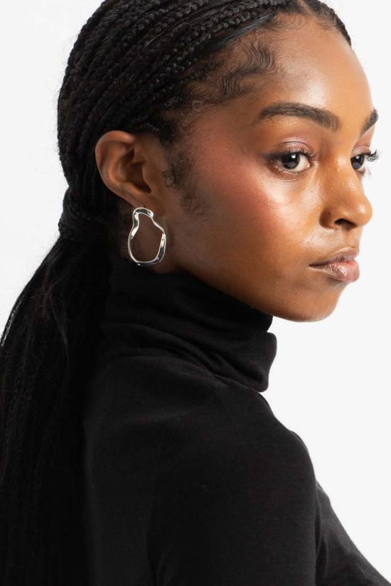  아그메스 이어링 스몰 베라 귀걸이 스털링 실버 - AGMES