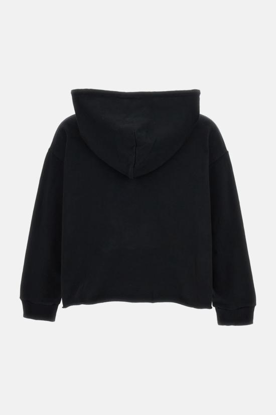  MM6 메종마르지엘라 스웨터 Mm6 메종 마르지엘라 크롭 스웨트셔츠 블랙 - MM6 MAISON MARGIELA