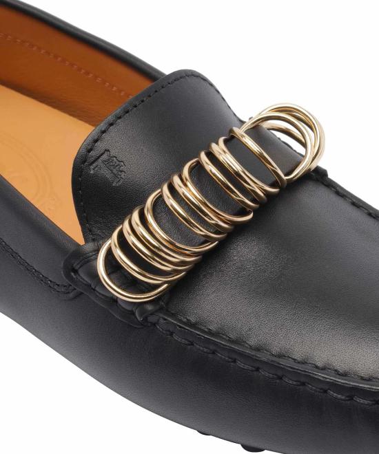  토즈 로퍼 링 디테일  블랙 - TODS