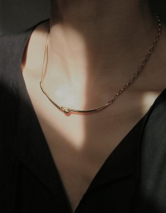  클레드 목걸이/팬던트 로프 후크 목걸이 - CLED