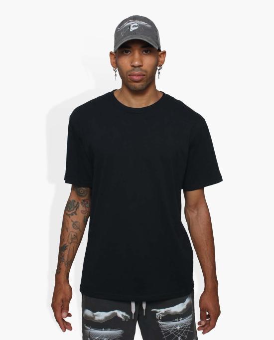  더 셀렉트 반팔 티셔츠 셀렉트 베이스 티셔츠 블랙 - THE CELECT