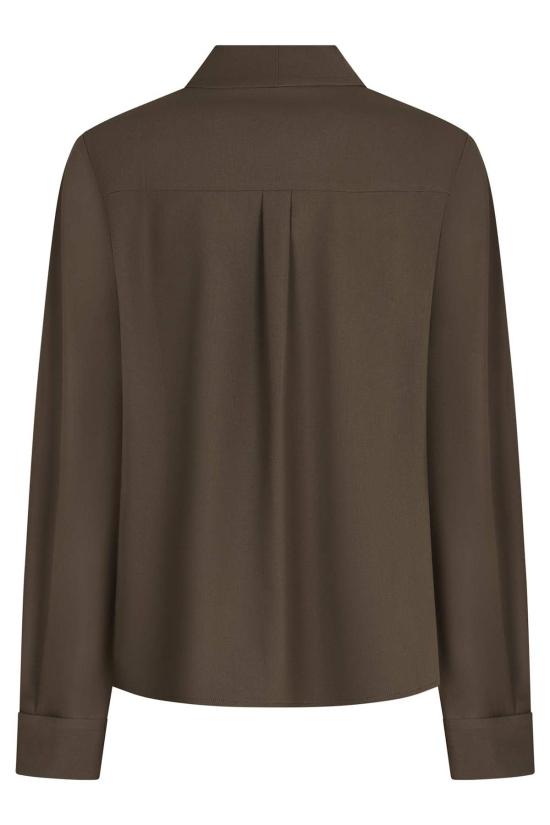  셀프 포트레이트 블라우스 트윌  그린 - SELF PORTRAIT