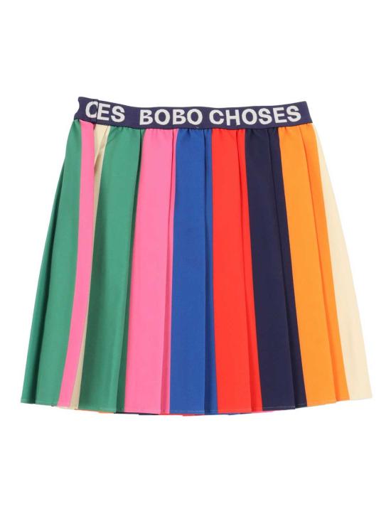  [키즈] 보보쇼즈 스커트 키즈 보보 초스 보보 컬러 블록 플리츠  멀티컬러 - BOBO CHOSES