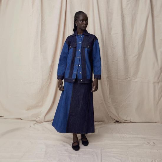  블랑카 데님 자켓 퀸 재킷 - BLANCA