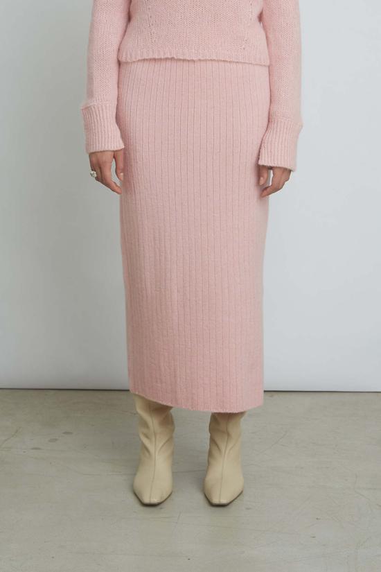  일레븐 식스 미디 스커트 조이 스커트 파스텔 핑크