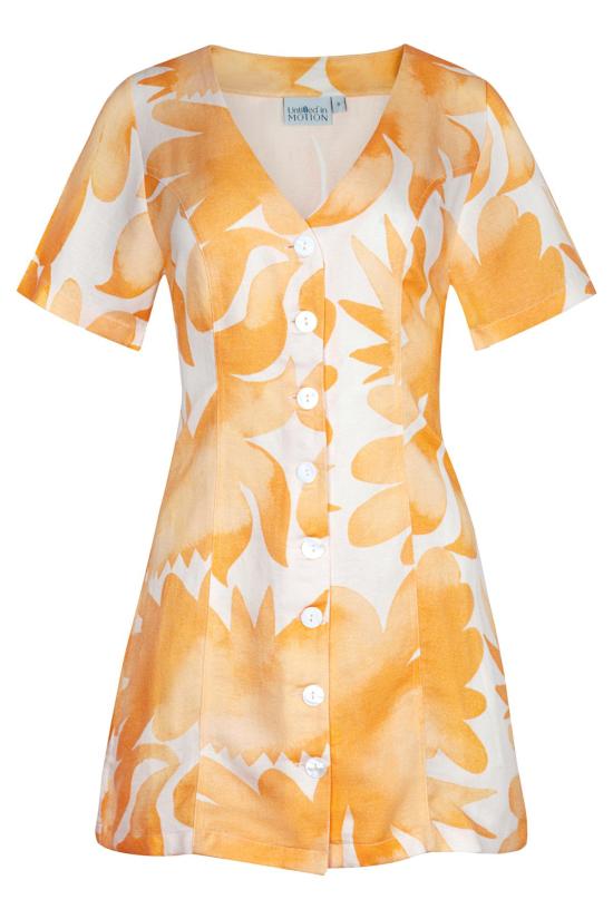  Untitled in Motion 숏 원피스 무제 움직임 시노아 드레스 파쿨라 사프란