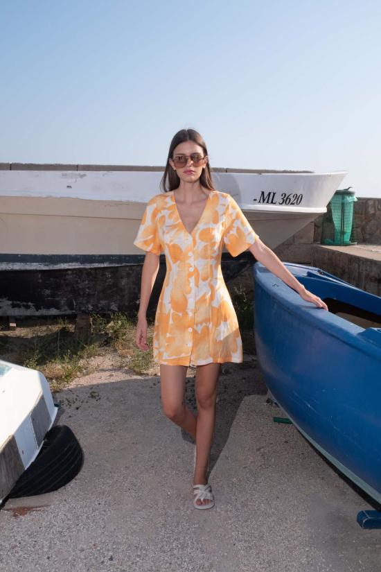  Untitled in Motion 숏 원피스 무제 움직임 시노아 드레스 파쿨라 사프란 - OTHER BRANDS