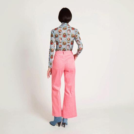  Rachel Antonoff 터틀넥 레이첼 안토노프 로맨스 탑 로맨스 프린트 - OTHER BRANDS