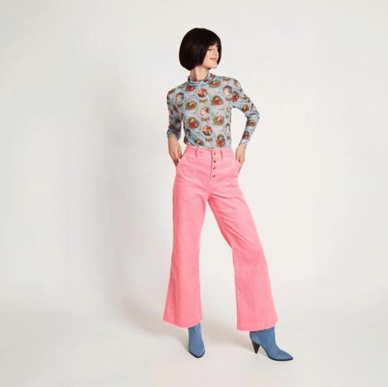  Rachel Antonoff 터틀넥 레이첼 안토노프 로맨스 탑 로맨스 프린트