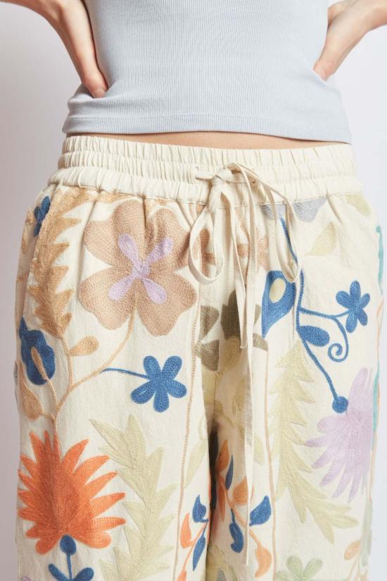  RUJUTA SHETH 스트레이트 팬츠 루주타 셰스 마켓 팬트 가든 모자이크 - OTHER BRANDS