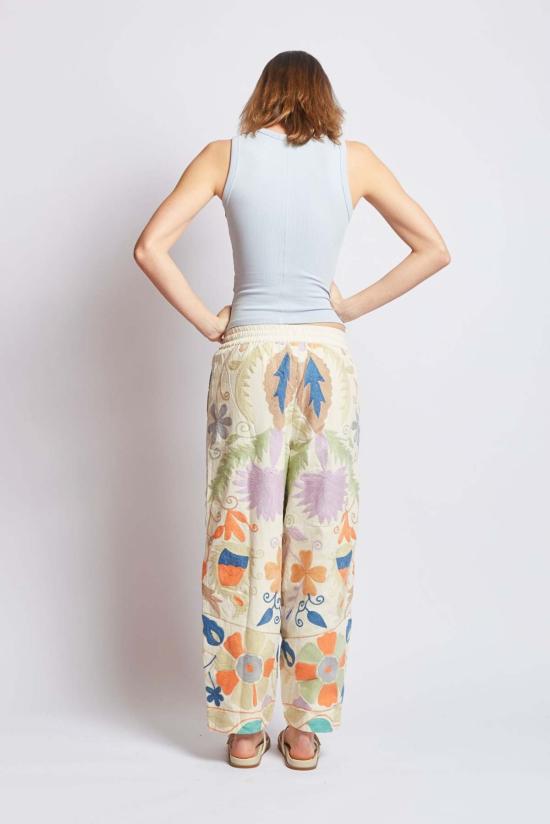  RUJUTA SHETH 스트레이트 팬츠 루주타 셰스 마켓 팬트 가든 모자이크 - OTHER BRANDS