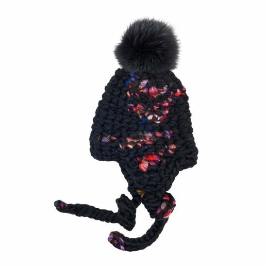  Mischa Lampert 모자 미샤 램퍼트 다크 트웜블리 놀리타 + 네이비 XL 폼폼 - OTHER BRANDS