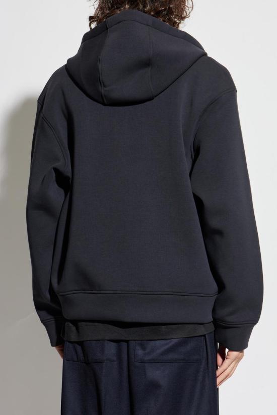  엠포리오 아르마니 긴팔 티셔츠 로고 스웨트셔츠 블루 - EMPORIO ARMANI