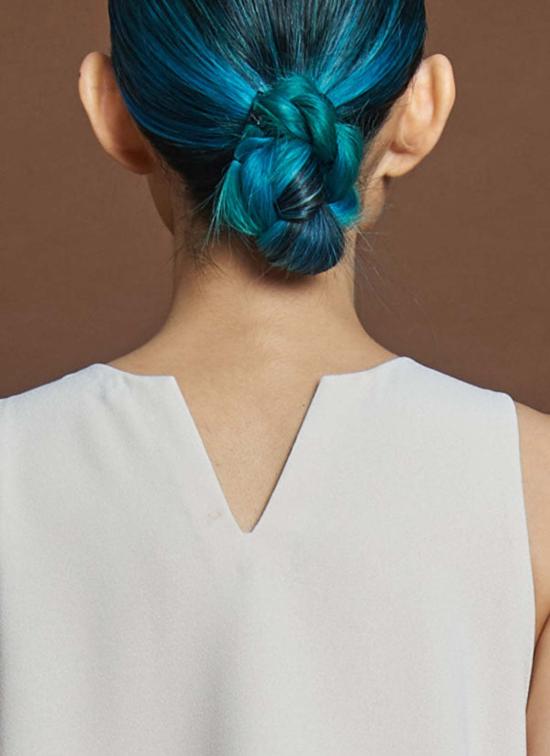  카렘 롱 원피스 망고 파인 오버랩 사이드 슬릿 맥시 드레스 라이트 크림 - KAAREM