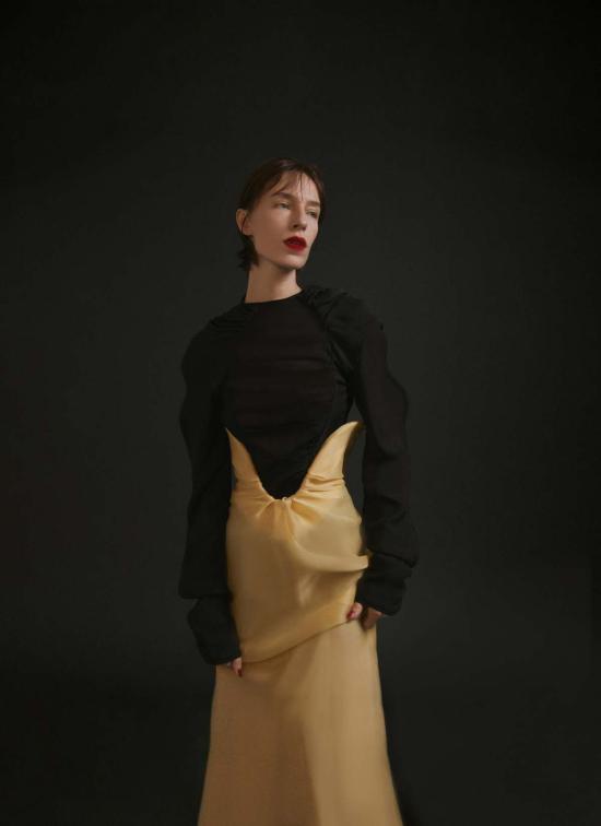  Luisa et La Luna 긴팔 티셔츠 Luisa Et La Luna 베로나 탑 느와르