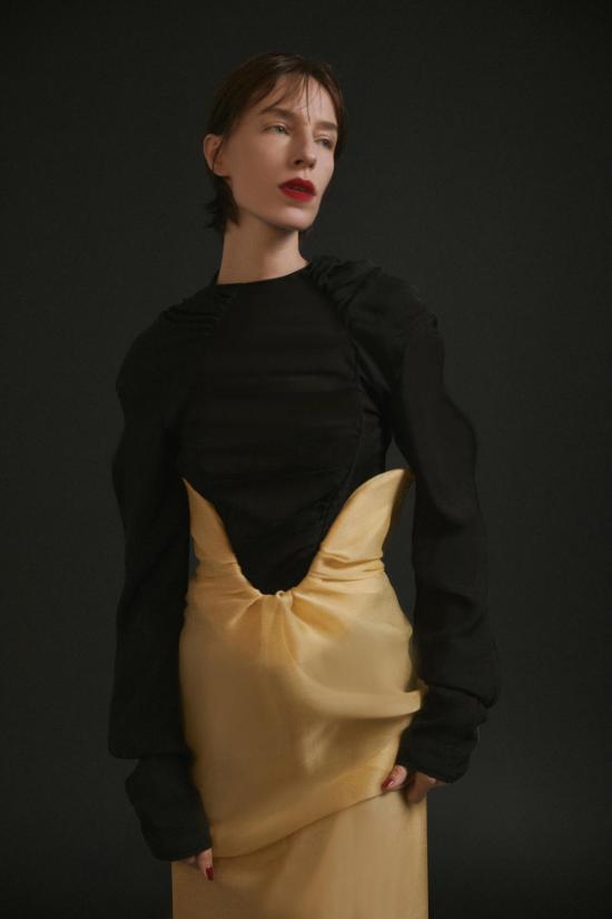  Luisa et La Luna 긴팔 티셔츠 Luisa Et La Luna 베로나 탑 느와르 - OTHER BRANDS