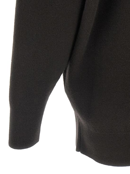  톰포드 숏 원피스 톰 포드 스컬프추얼 더블 페이스 드레스 브라운 - TOMFORD