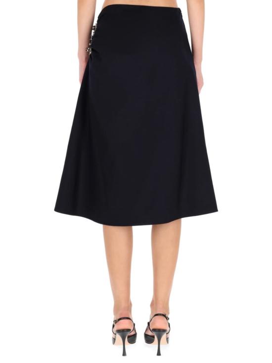  드리스 반 노튼 미디 스커트 Dries Van Noten 소보라  블루 - DRIES VAN NOTEN