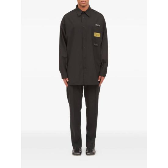  MM6 메종마르지엘라 탑 Mm6 메종 마르지엘라 셔츠 블랙 - MM6 MAISON MARGIELA