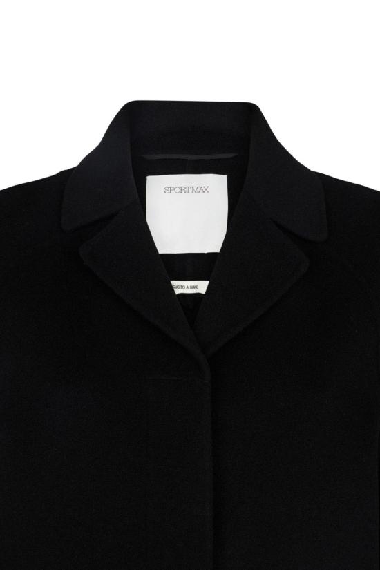  막스마라 코트 막스 마라 히든 패스너드  네로 - MAX MARA