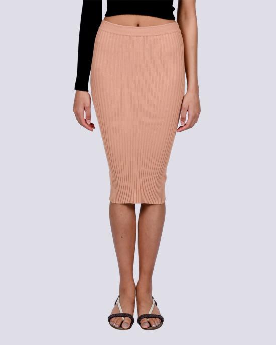  주주 미디 스커트 Giu Giu Nonna 니트 스커트 반다이드 - GIU GIU