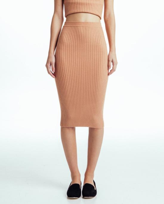  주주 미디 스커트 Giu Giu Nonna 니트 스커트 반다이드 - GIU GIU