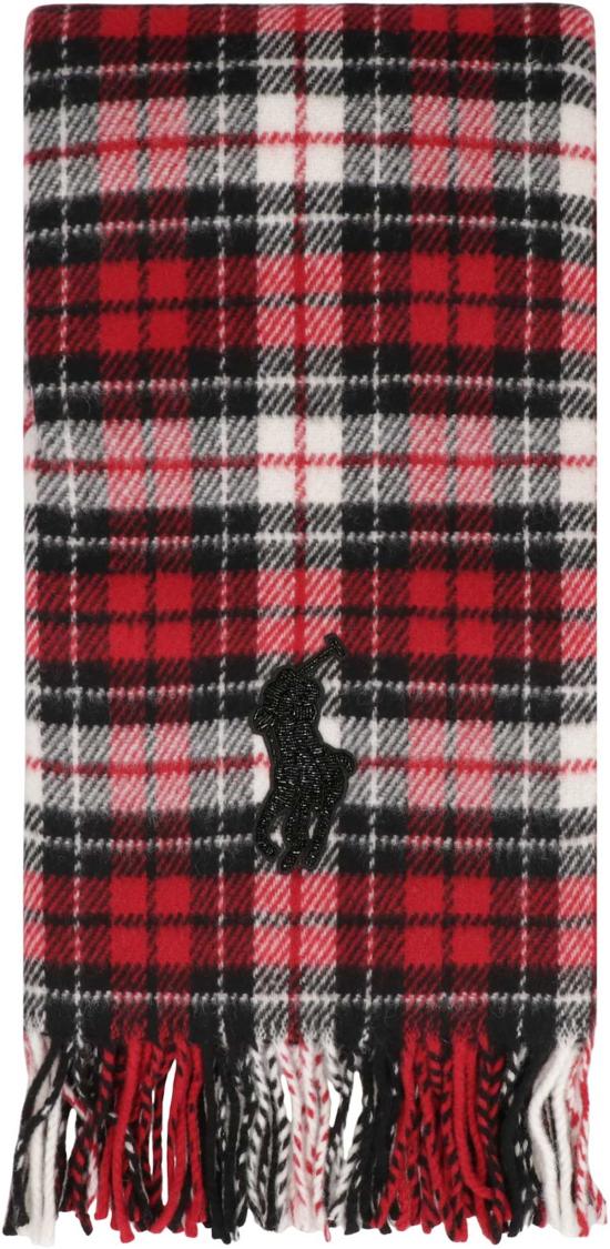  랄프 로렌 머플러/스카프 빅 포니 비즈 장식 울 스카프 - RALPH LAUREN