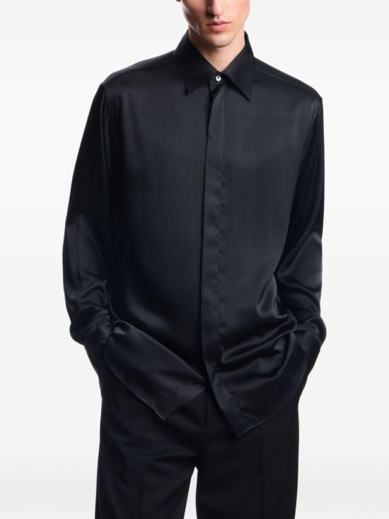  엠포리오 아르마니 긴팔 셔츠 클래식  블랙 - EMPORIO ARMANI