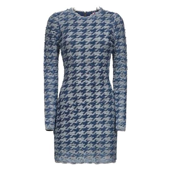  디젤 미디 원피스 드레스 블루