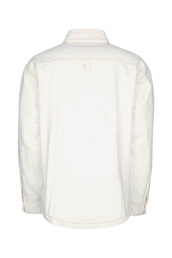  자크뮈스 탑 Jacquemus La Chemise Boulanger 셔츠 오프 화이트 Tabac - JACQUEMUS