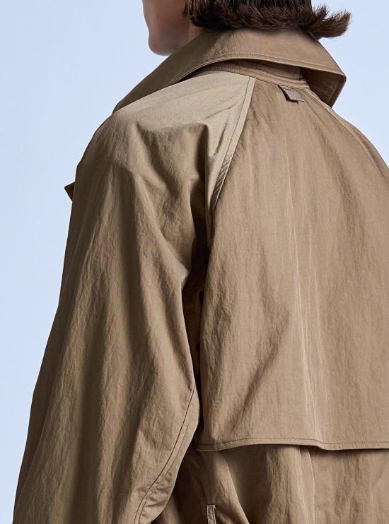  GREI. 트렌치 코트 그레이 피크드 라펠 - OTHER BRANDS