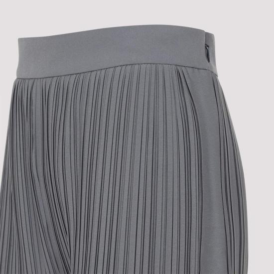  랑방 스트레이트 팬츠 플리츠 팬츠 그레이 - LANVIN