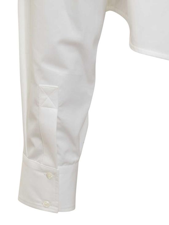  오프화이트 탑 포플린 북키쉬 베이스볼 셔츠 화이트 - OFF WHITE