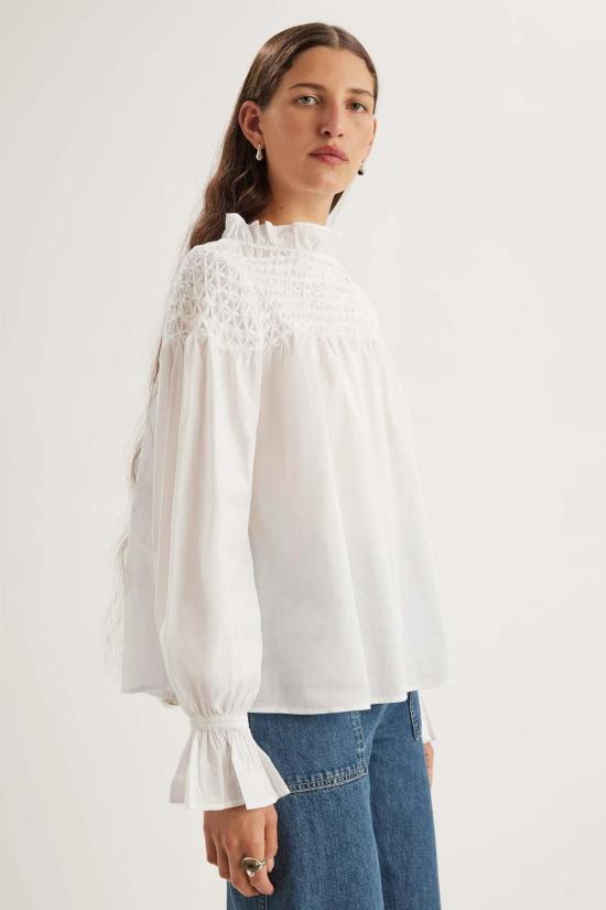  Merlette 블라우스 메를레트 마조렐 탑 화이트
