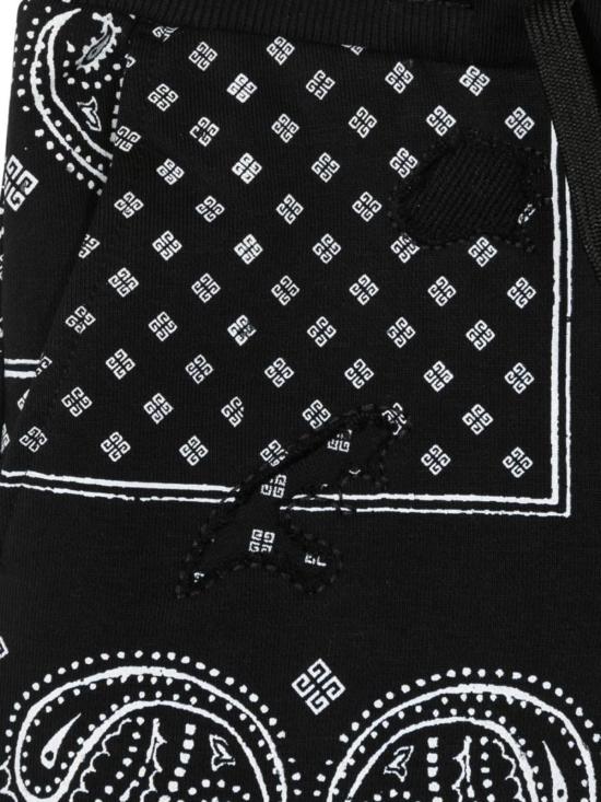  지방시 트레이닝/조거 팬츠 프린트 조거 팬츠 블랙 - GIVENCHY