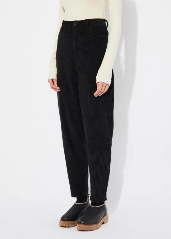  리타 스트레이트 팬츠 로우 세그레 팬츠 블랙 - RITA