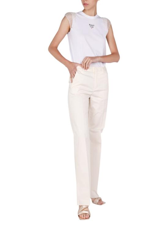  디스퀘어드2 반팔 티셔츠 Dsquared2 로고 프린트 티셔츠 화이트 - DSQUARED2