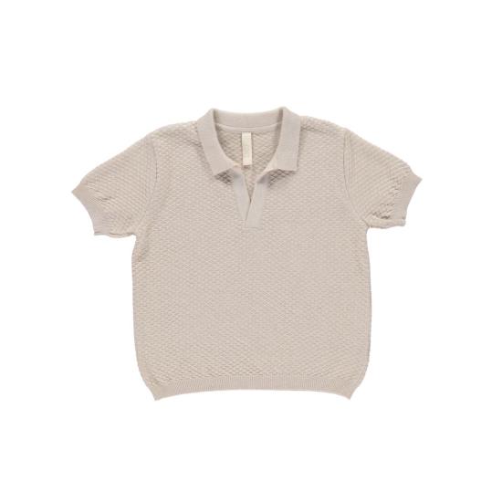  [키즈] Liilu 트레이닝 상의 키즈  니트 폴로 베이지 멜란지