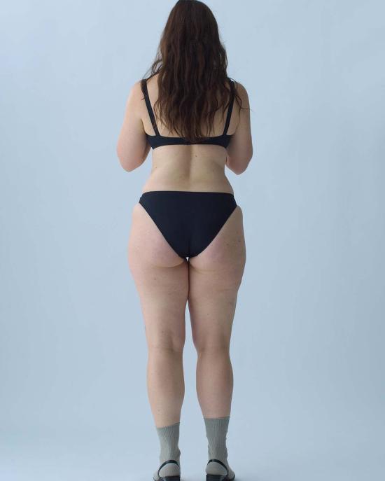  누 스윔 비키니 수영복 뉴 스윔 로우 로우 비키니 하의 블랙 - NU SWIM