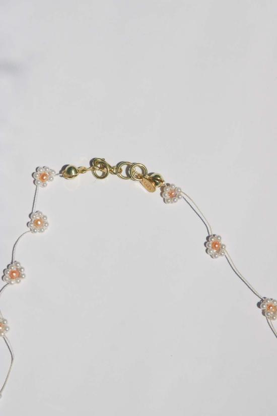  오디세이아 목걸이/팬던트 오디세아 니 펄 플라워 초커 - ODISSEA