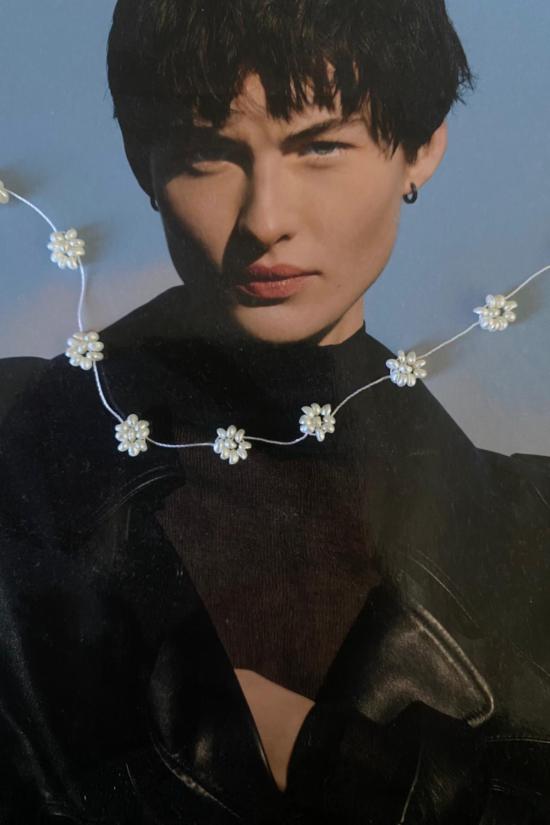  오디세이아 목걸이/팬던트 오디세아 니 펄 플라워 초커